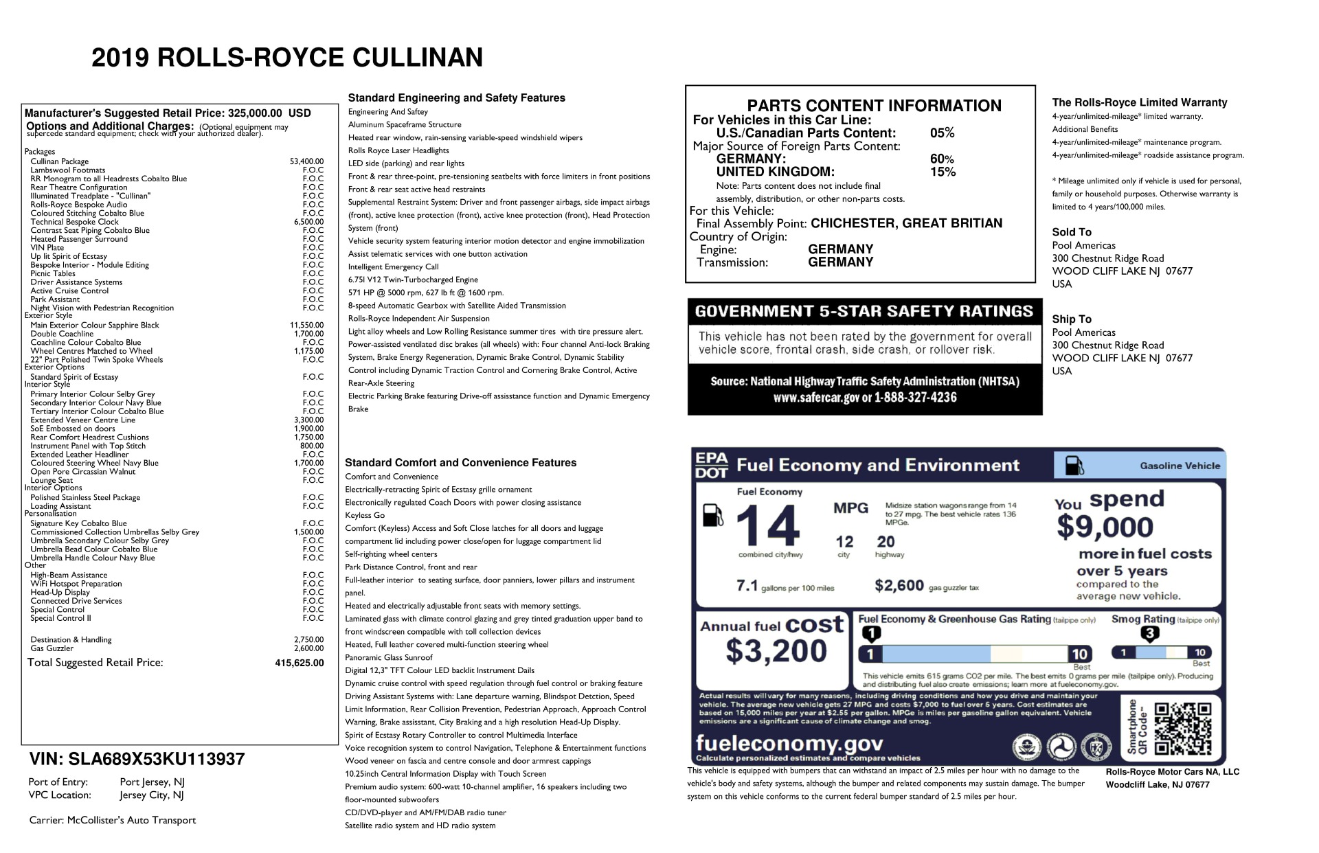 Used 2019 Rolls-Royce Cullinan | St. Petersburg, FL