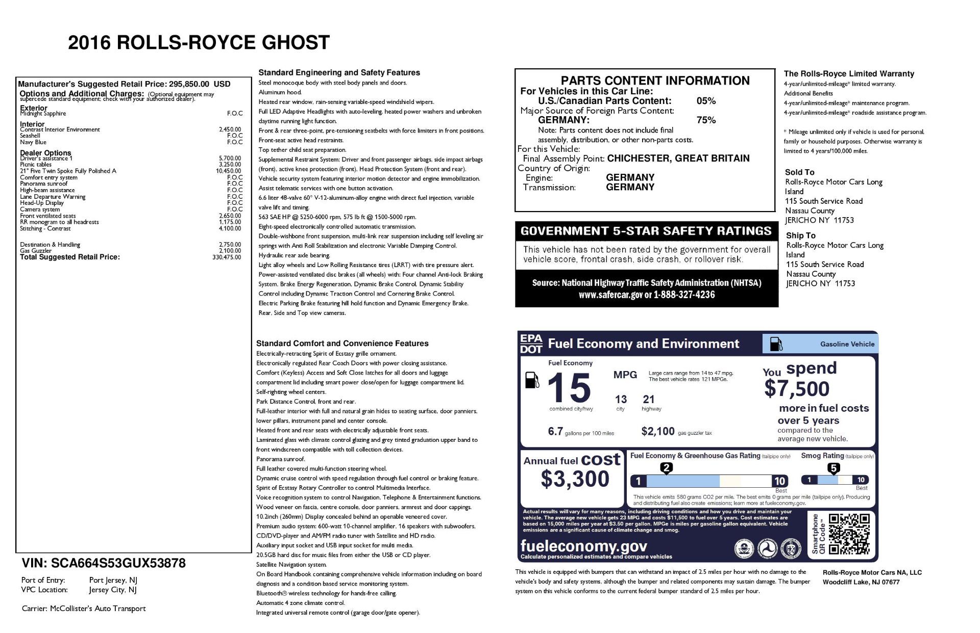 Used 2016 Rolls-Royce Ghost | St. Petersburg, FL
