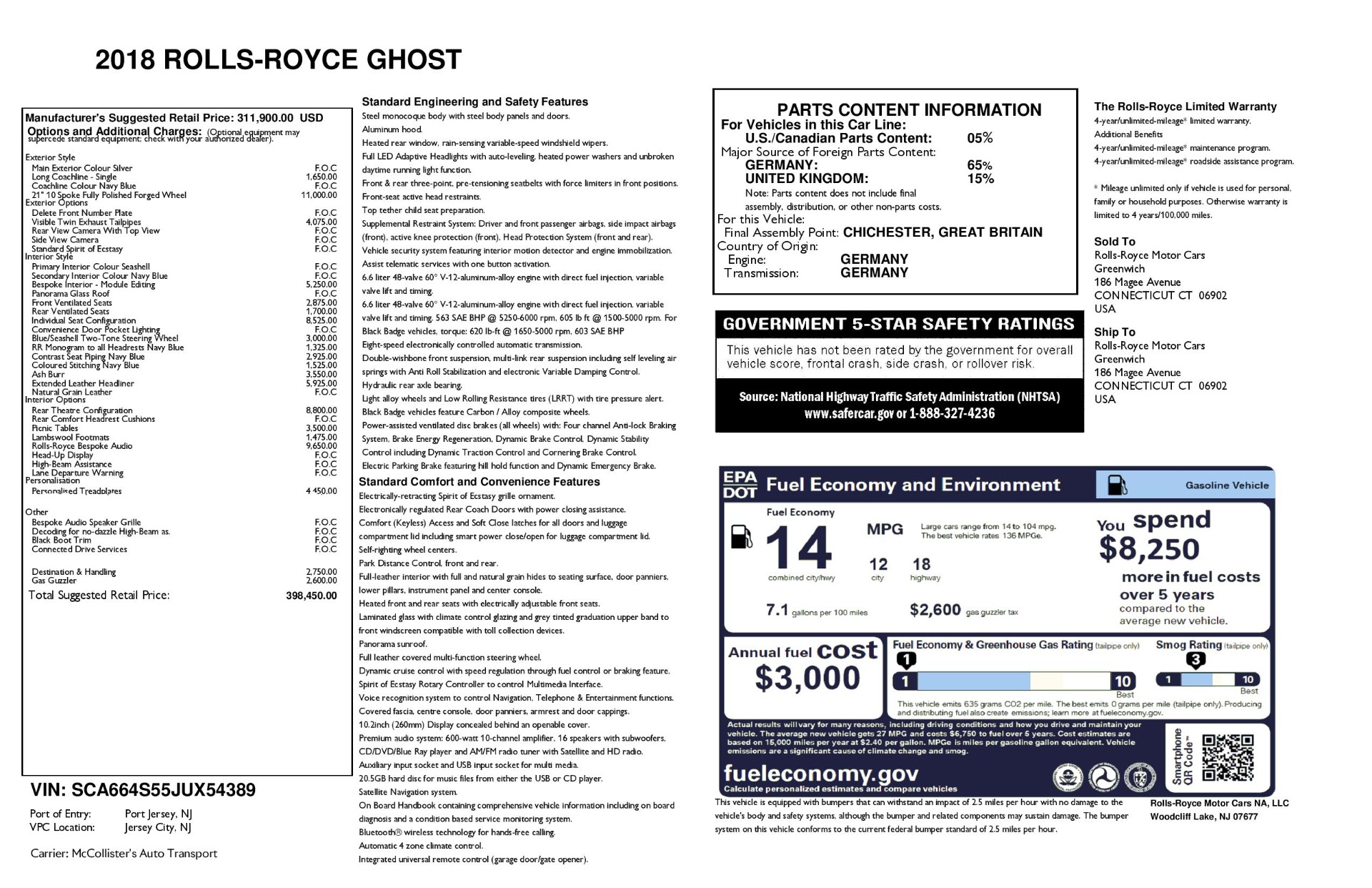 Used 2018 Rolls-Royce Ghost | St. Petersburg, FL