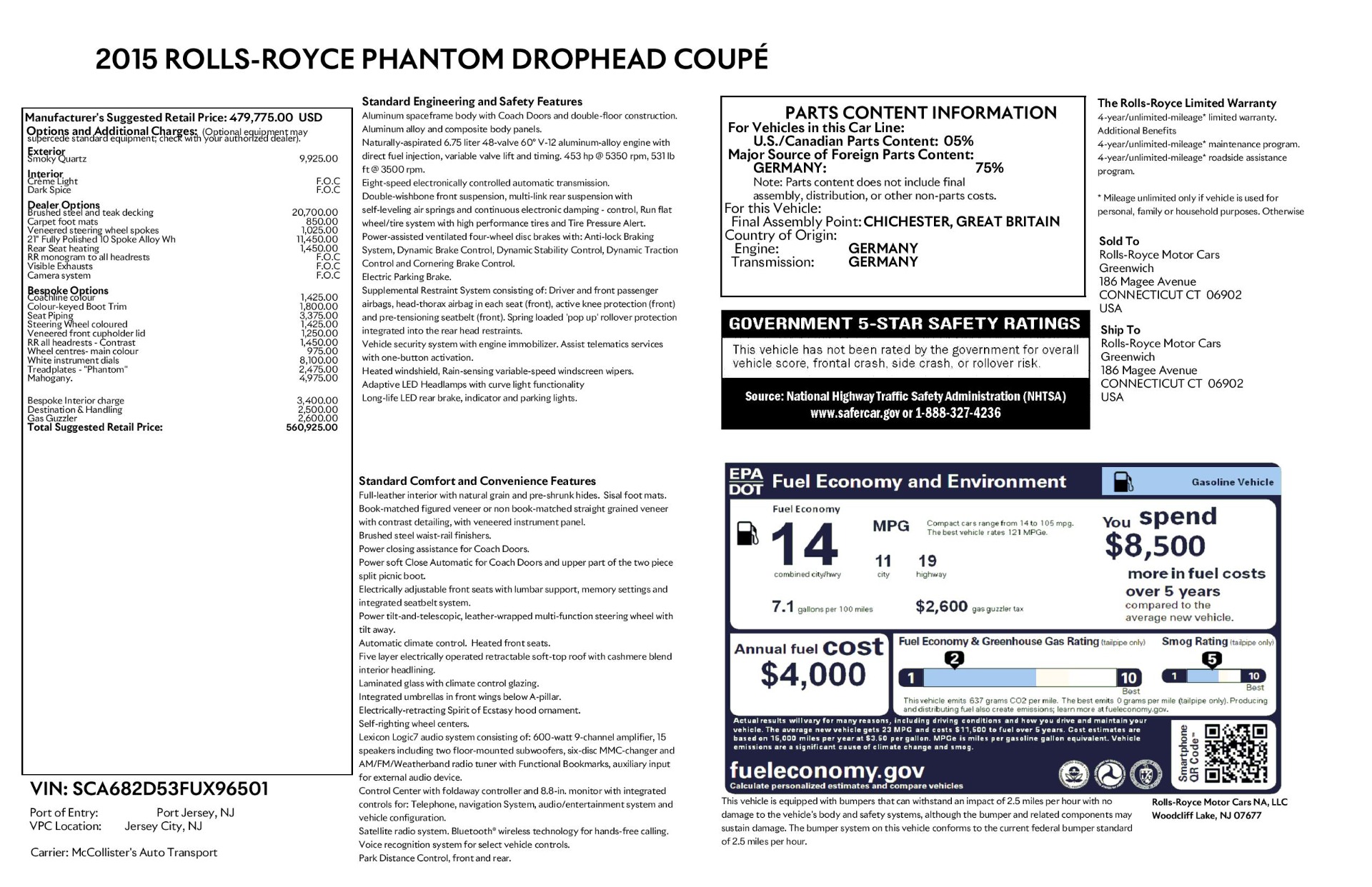 Used 2015 Rolls-Royce Phantom Drophead Coupe | St. Petersburg, FL