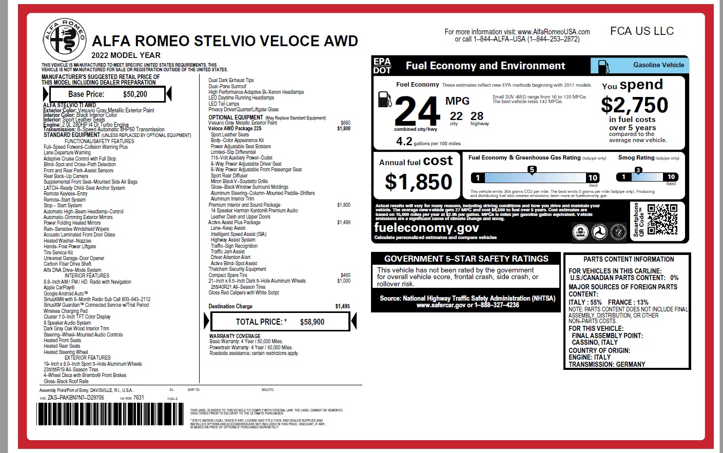 New 2022 Alfa Romeo Stelvio | St. Petersburg, FL