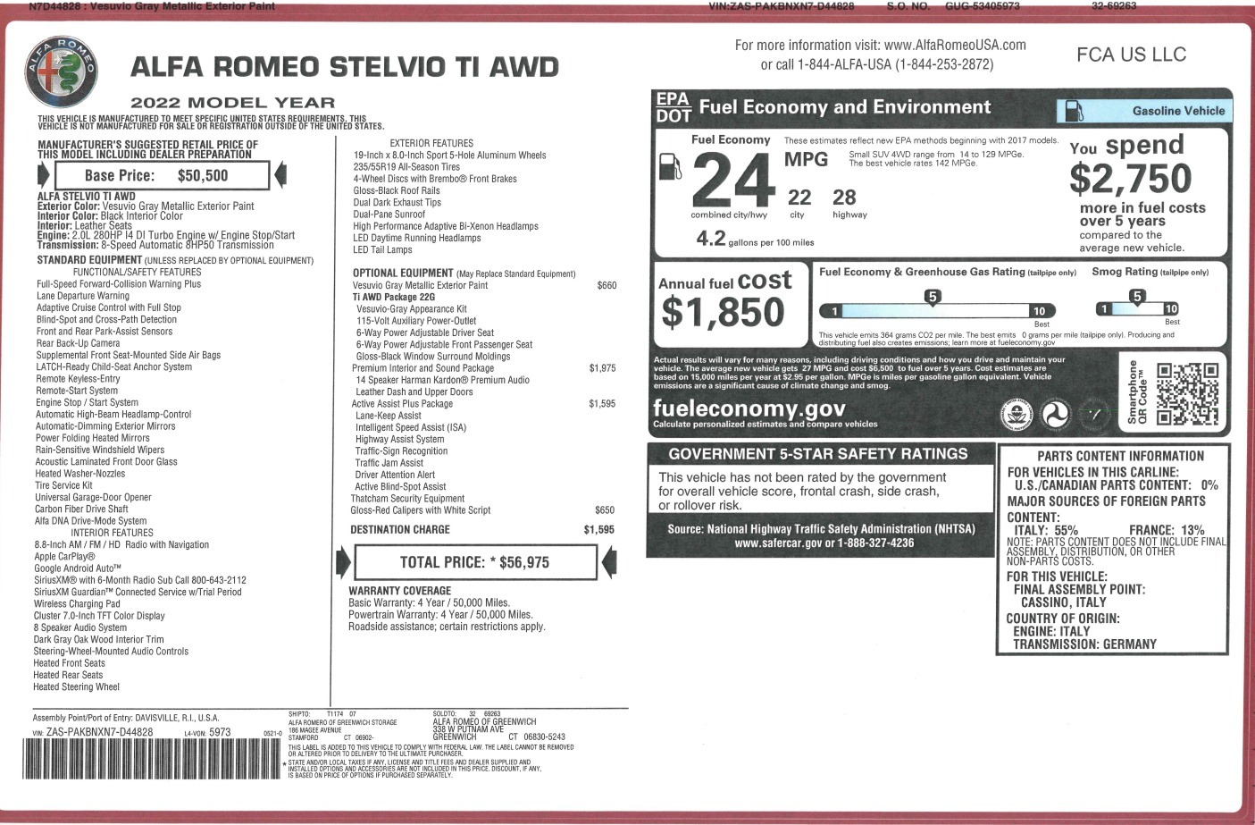 New 2022 Alfa Romeo Stelvio Ti | St. Petersburg, FL