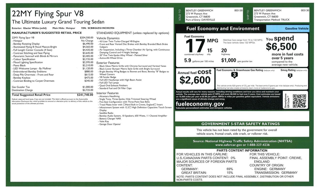 New 2022 Bentley Flying Spur V8 | St. Petersburg, FL