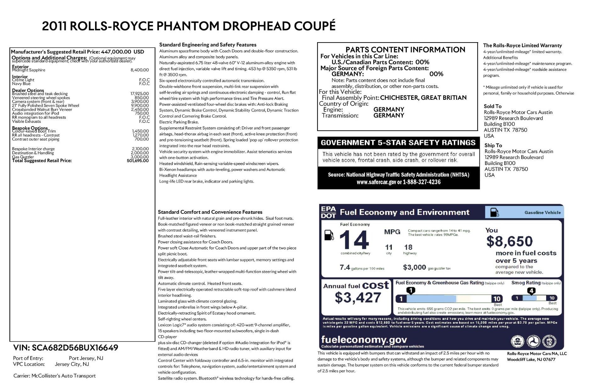 Used 2011 Rolls-Royce Phantom Drophead Coupe | St. Petersburg, FL