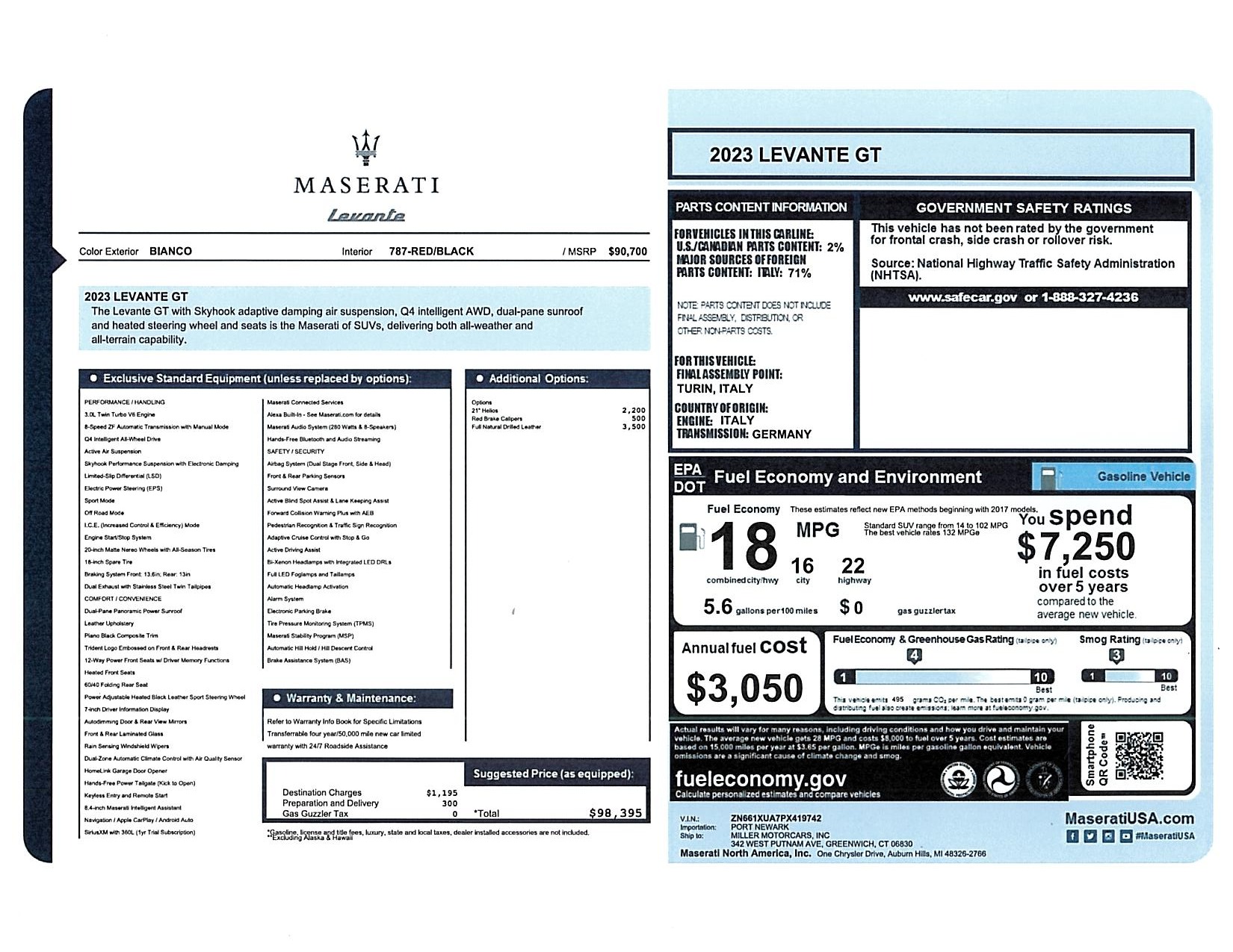 New 2023 Maserati Levante GT | St. Petersburg, FL