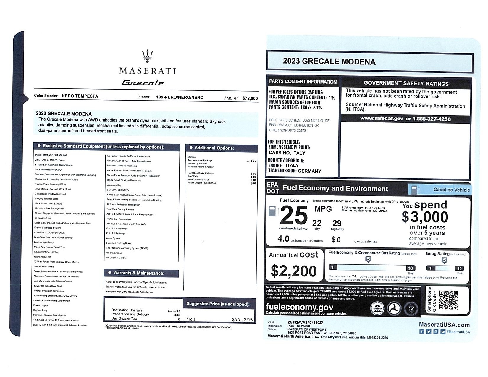 New 2023 Maserati Grecale Modena | St. Petersburg, FL