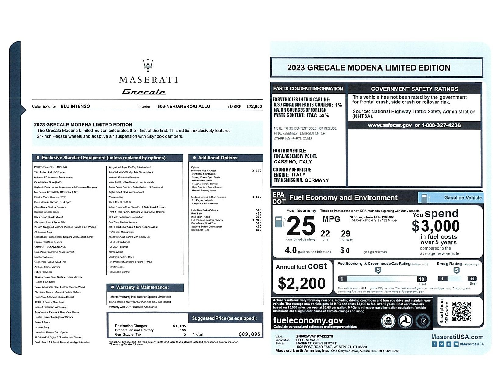 New 2023 Maserati Grecale Modena | St. Petersburg, FL