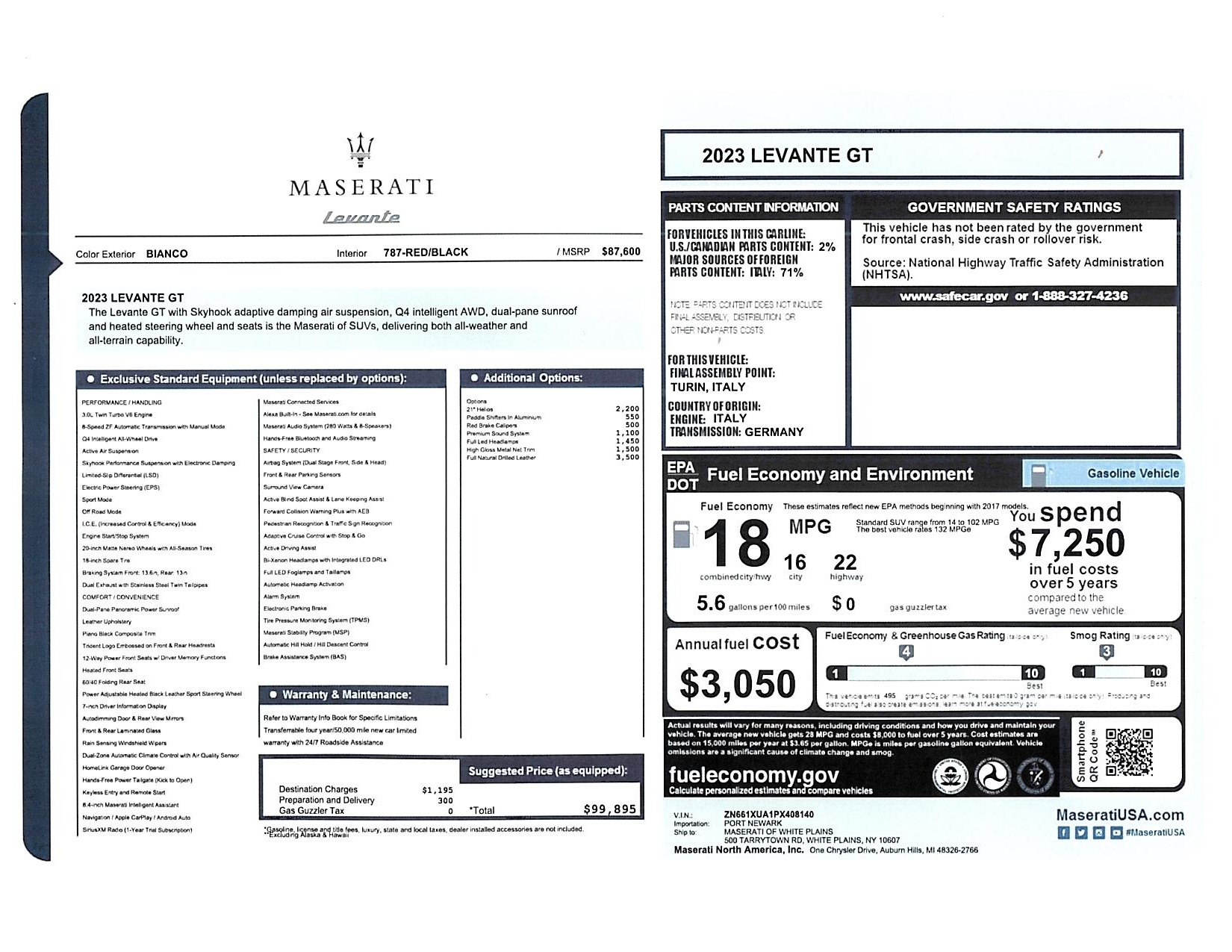 New 2023 Maserati Levante GT | St. Petersburg, FL