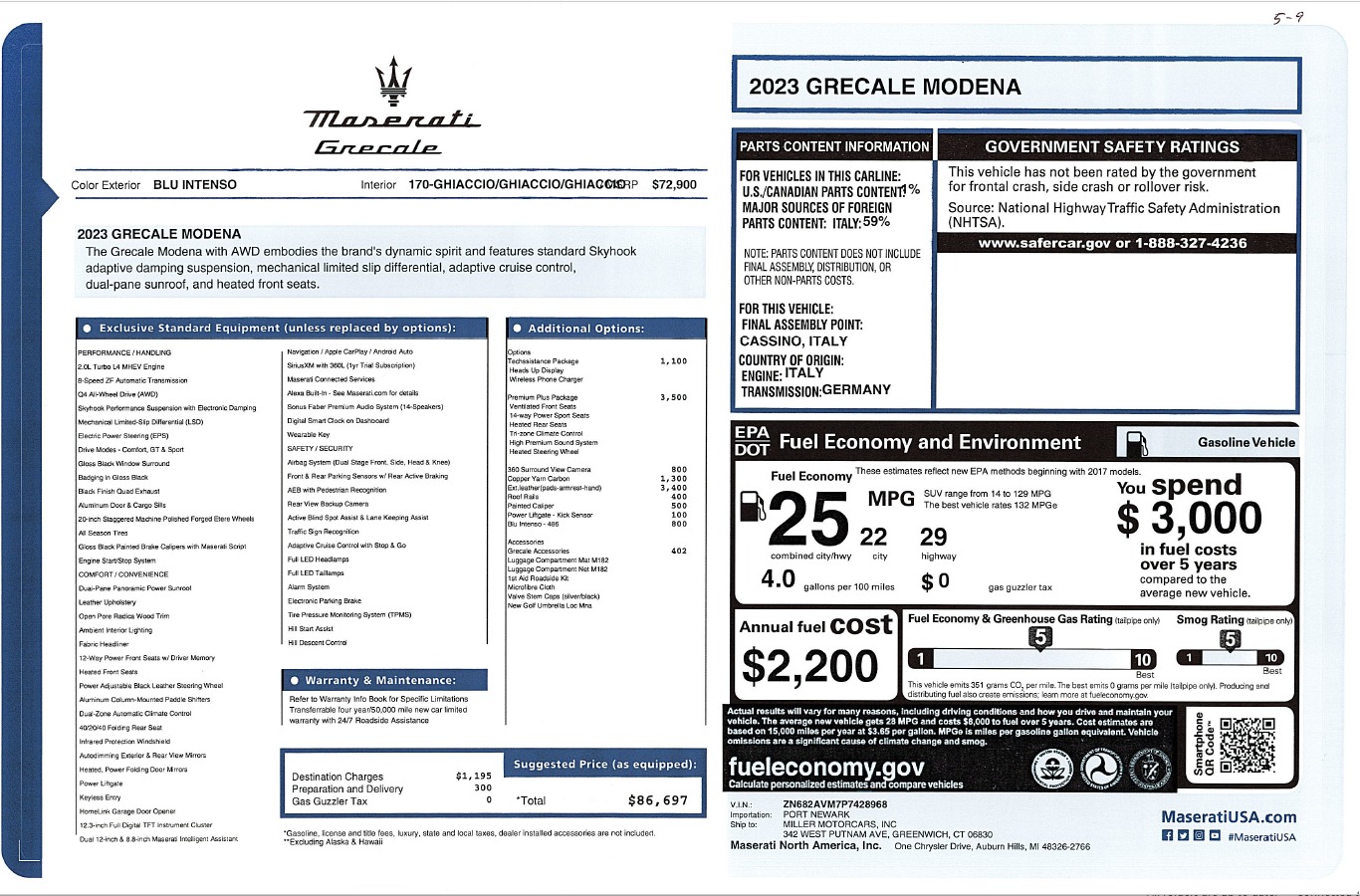 New 2023 Maserati Grecale Modena | St. Petersburg, FL