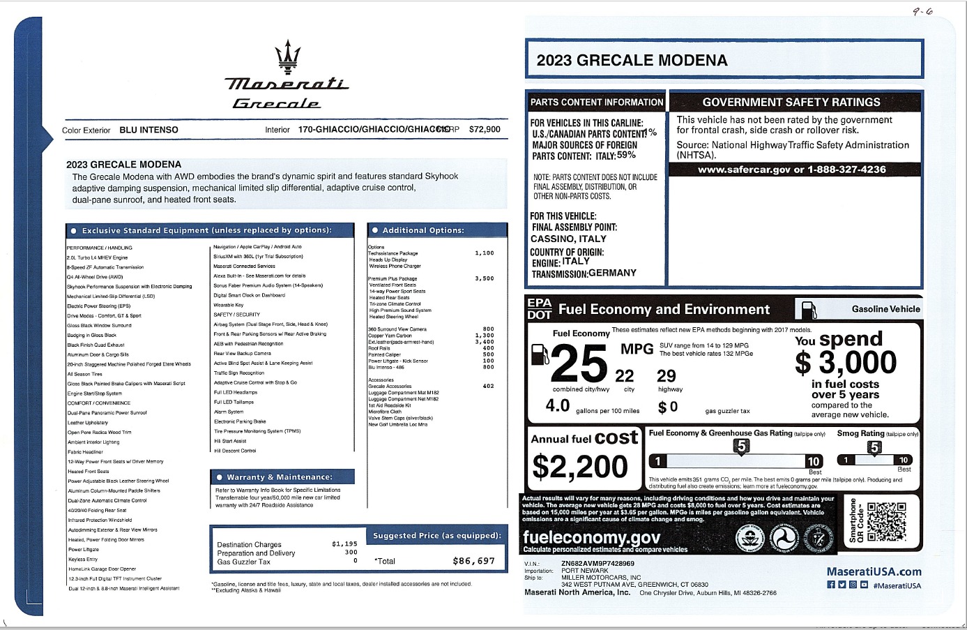New 2023 Maserati Grecale Modena | St. Petersburg, FL