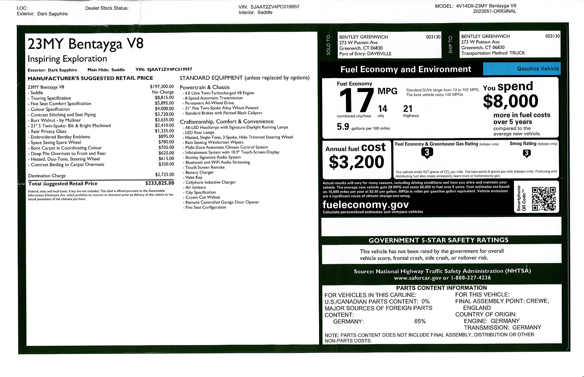 New 2023 Bentley Bentayga V8 | St. Petersburg, FL