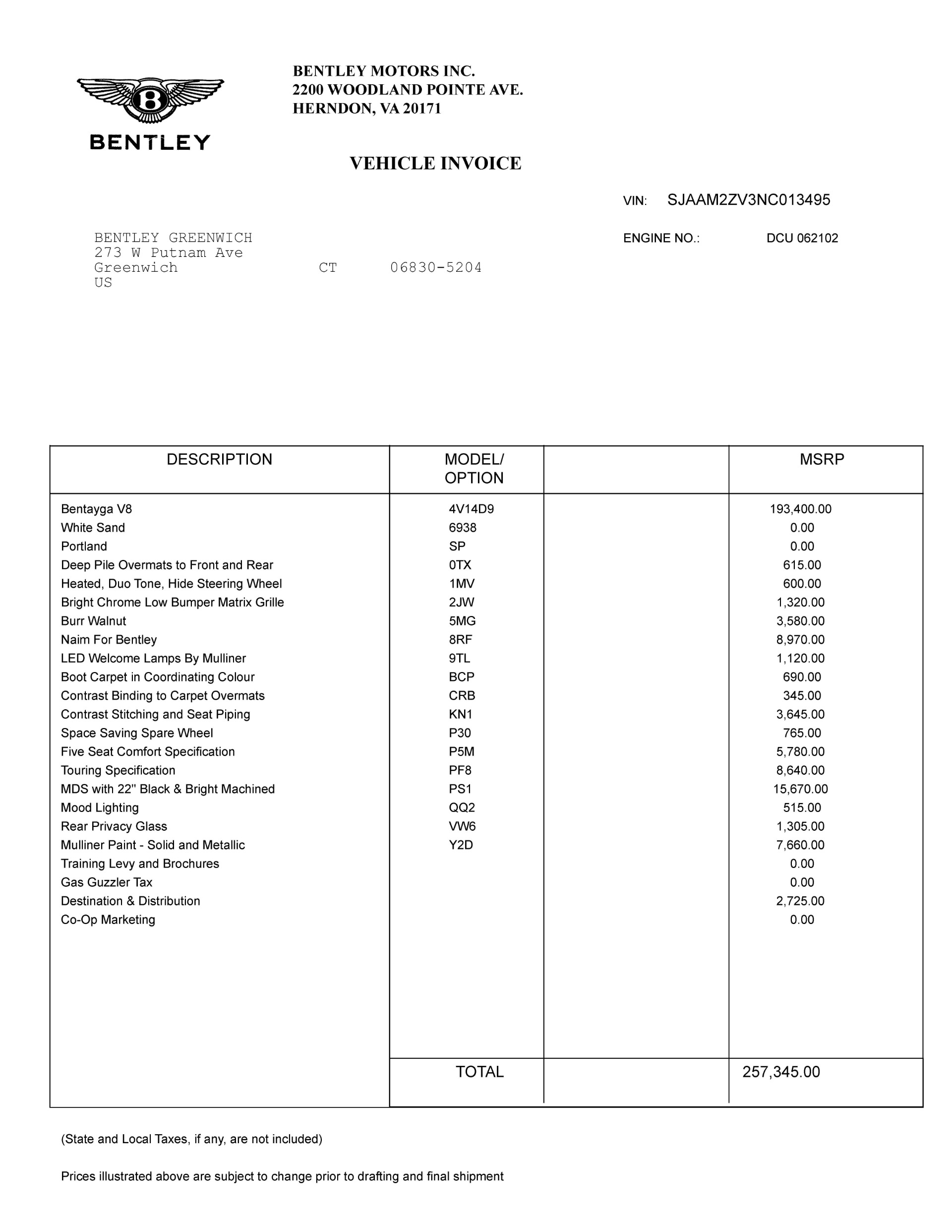 Used 2022 Bentley Bentayga V8 | St. Petersburg, FL