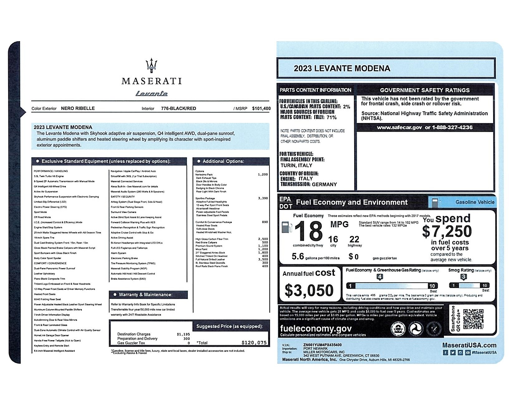 New 2023 Maserati Levante Modena | St. Petersburg, FL