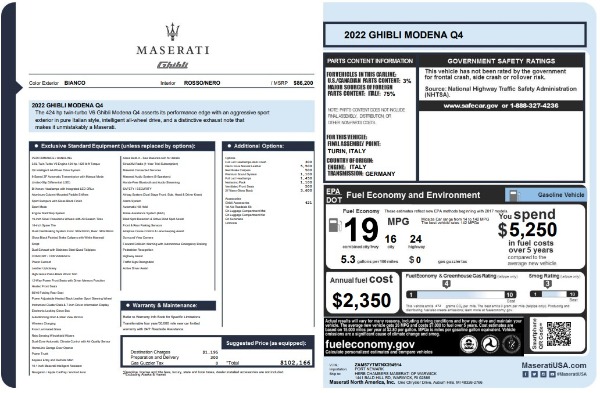 2022 Maserati Ghibli
