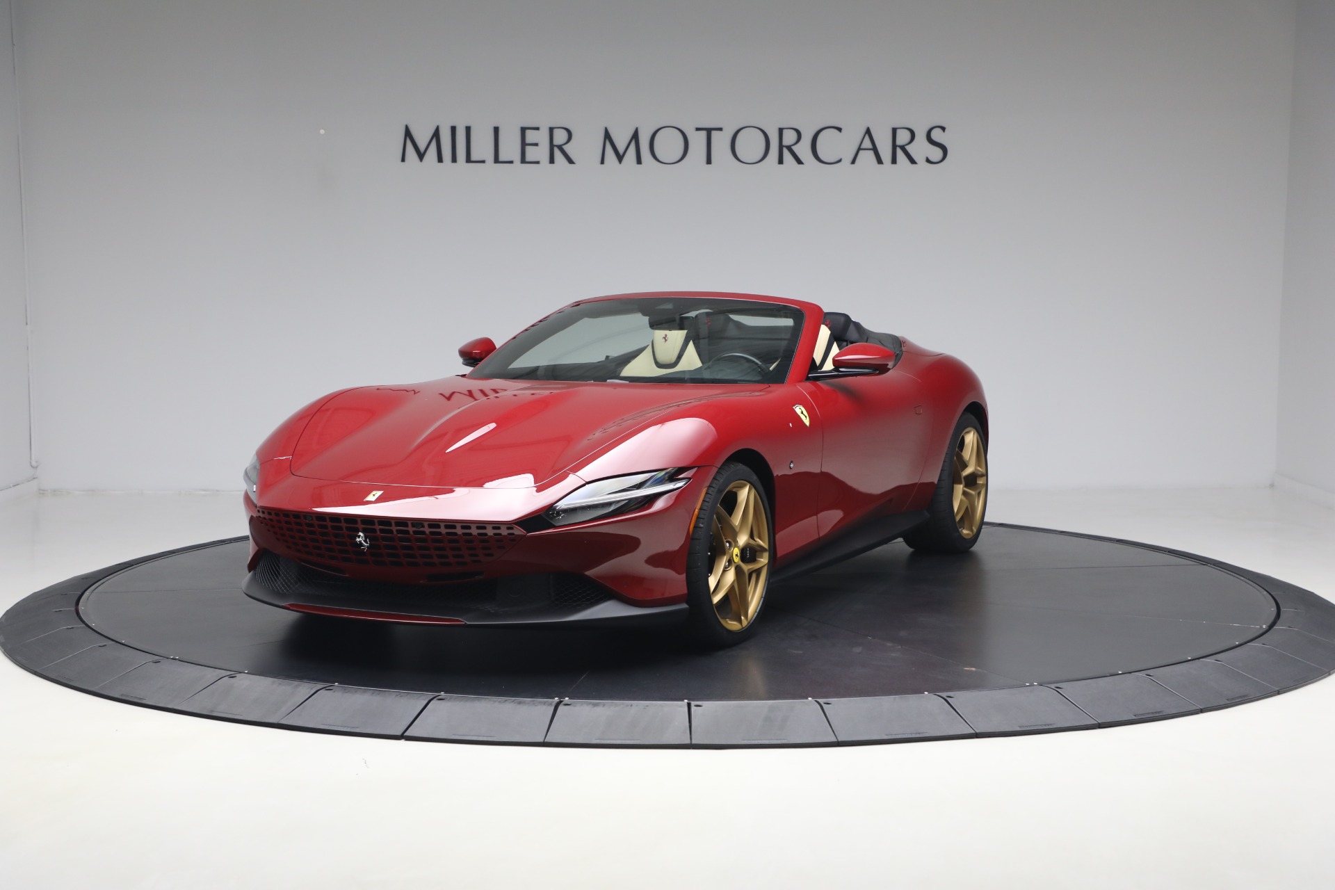 Rosso Mugello 2025 Ferrari Roma Spider RWD Convertible Rear-Wheel Drive 8-Speed Automatic