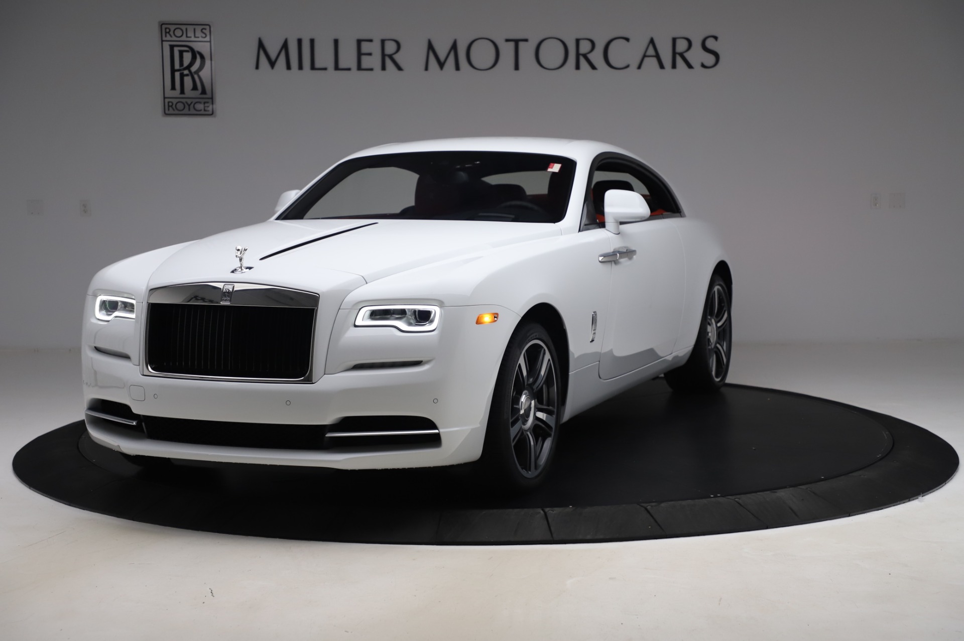 Satin White Rolls Royce Wraith on Black Forgiatos 