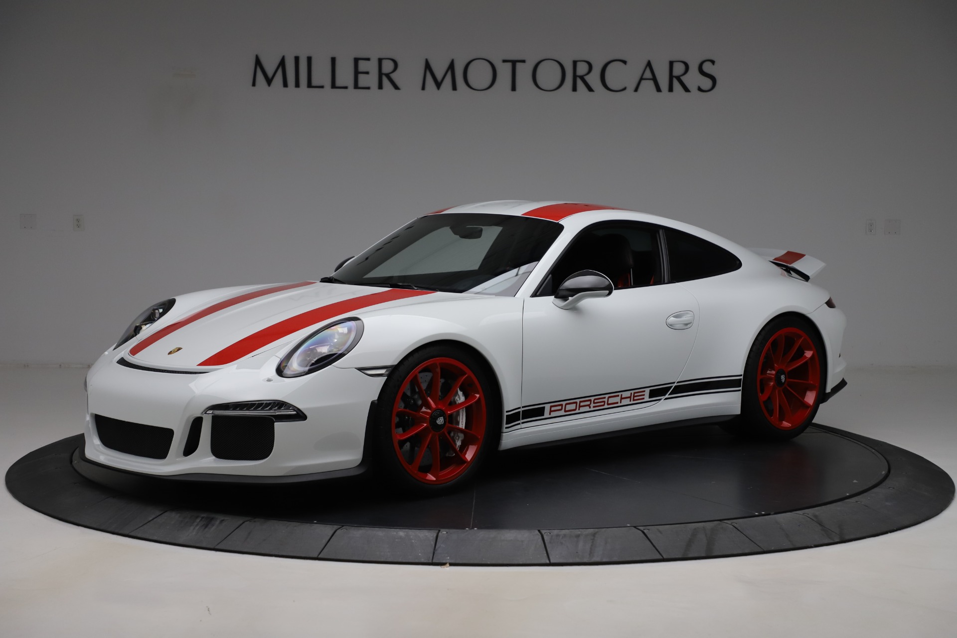 1/43 Porsche 911 R 2016MY ホワイト&レッドストライプ Used 2016 Porsche 911 R For Sale (Sold) | Miller Motorcars Stock