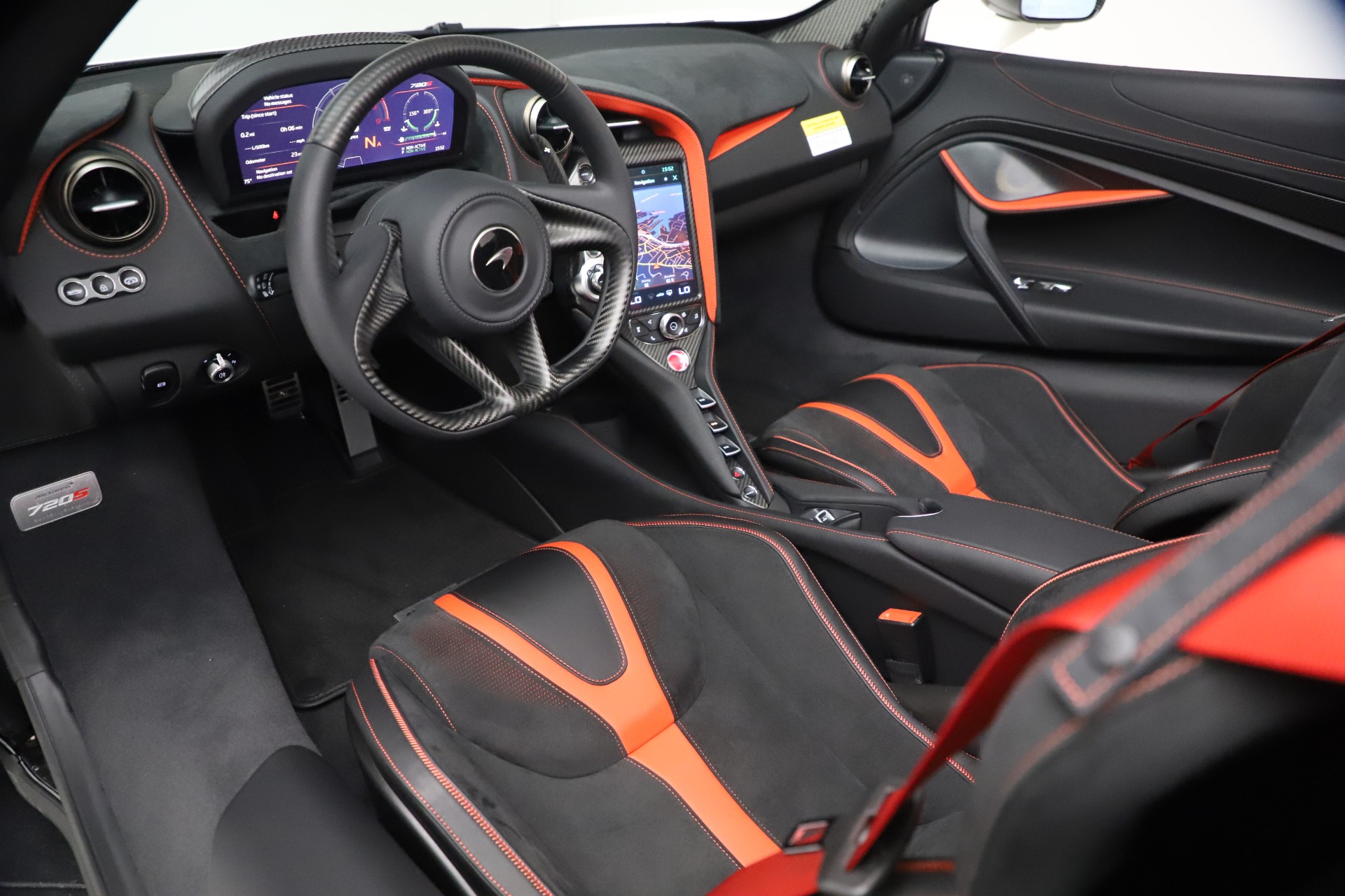 McLaren 720S Carbon Fiber Steering Wheel with Extended Shift Paddles —  Miller Motorcars Boutique